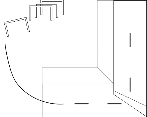 Icon MHP StretchBasic stretching machine staple pattern and corner fold | Ikona z wzorem zszywek i zagięciami w MHP StretchBasic
