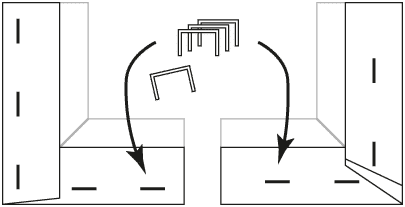 Icon MHP stretching machine staple pattern and corner fold | Ikona z wzorem zszywek i zagięciami maszyny naciągającej MHP